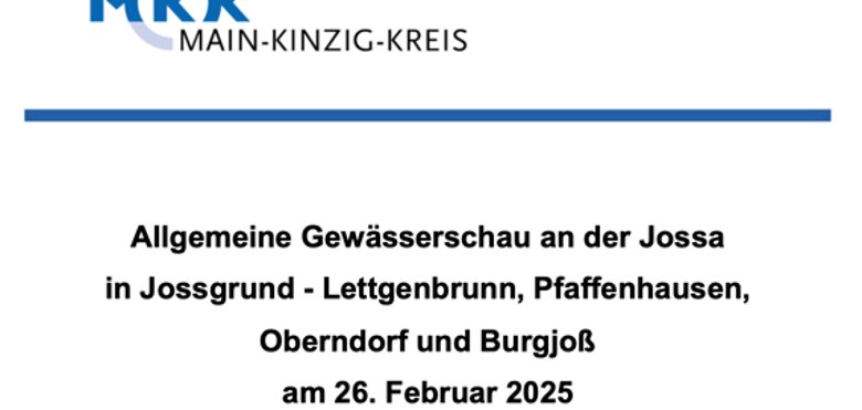 Banner Gewässerschau