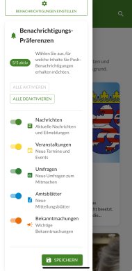 Push-Benachrichtigungen speichern