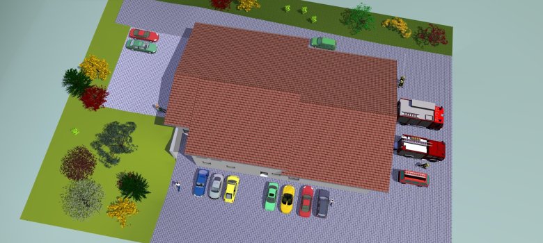 Visuelle Darstellung Neubau Oberndorf - Ansicht 2