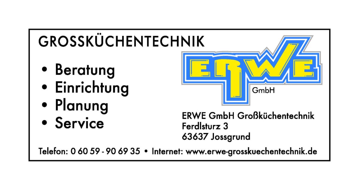 ERWE Großküchentechnik | Jossgrund